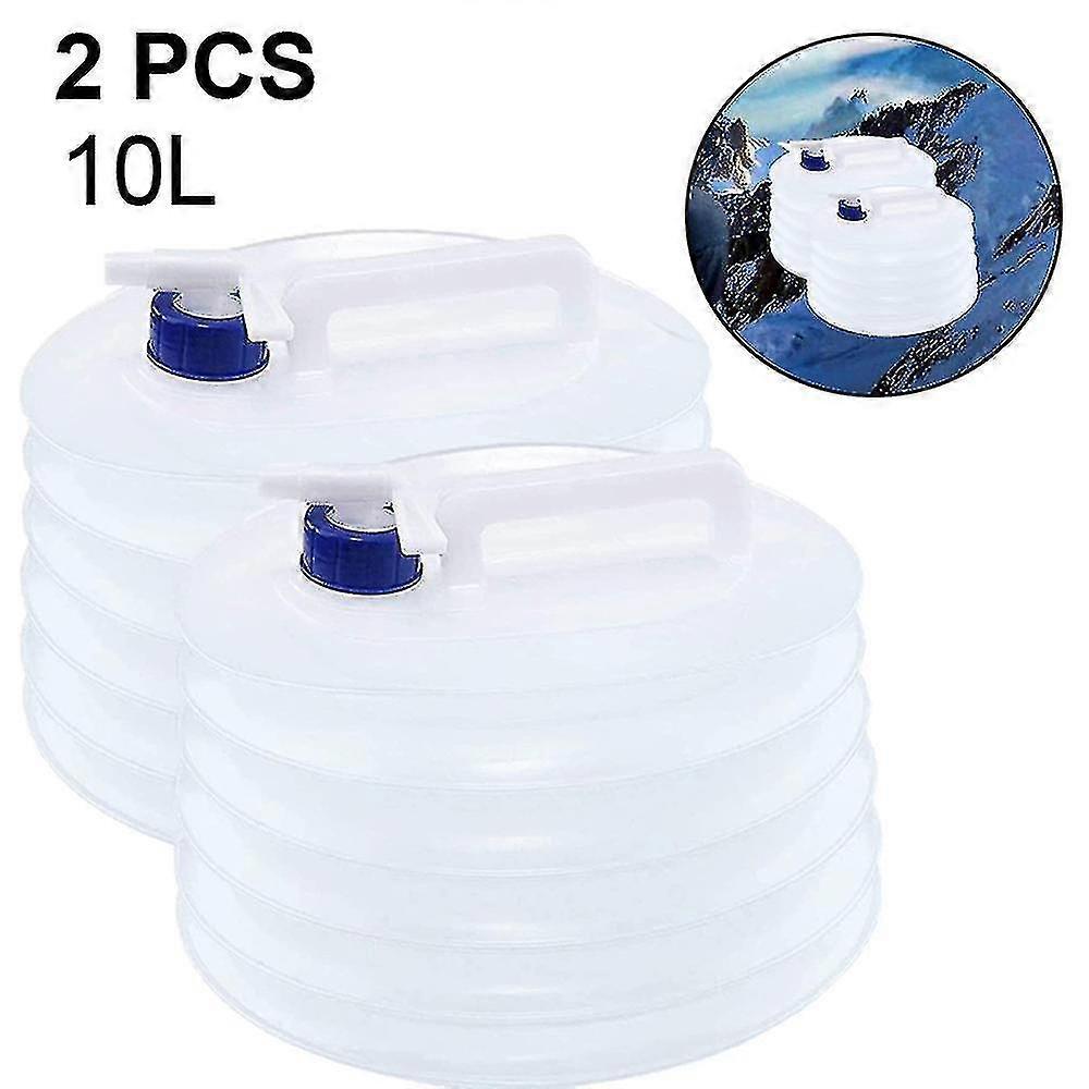 2 Pcs Collapsible Water Container, Premium Portable Water Storage