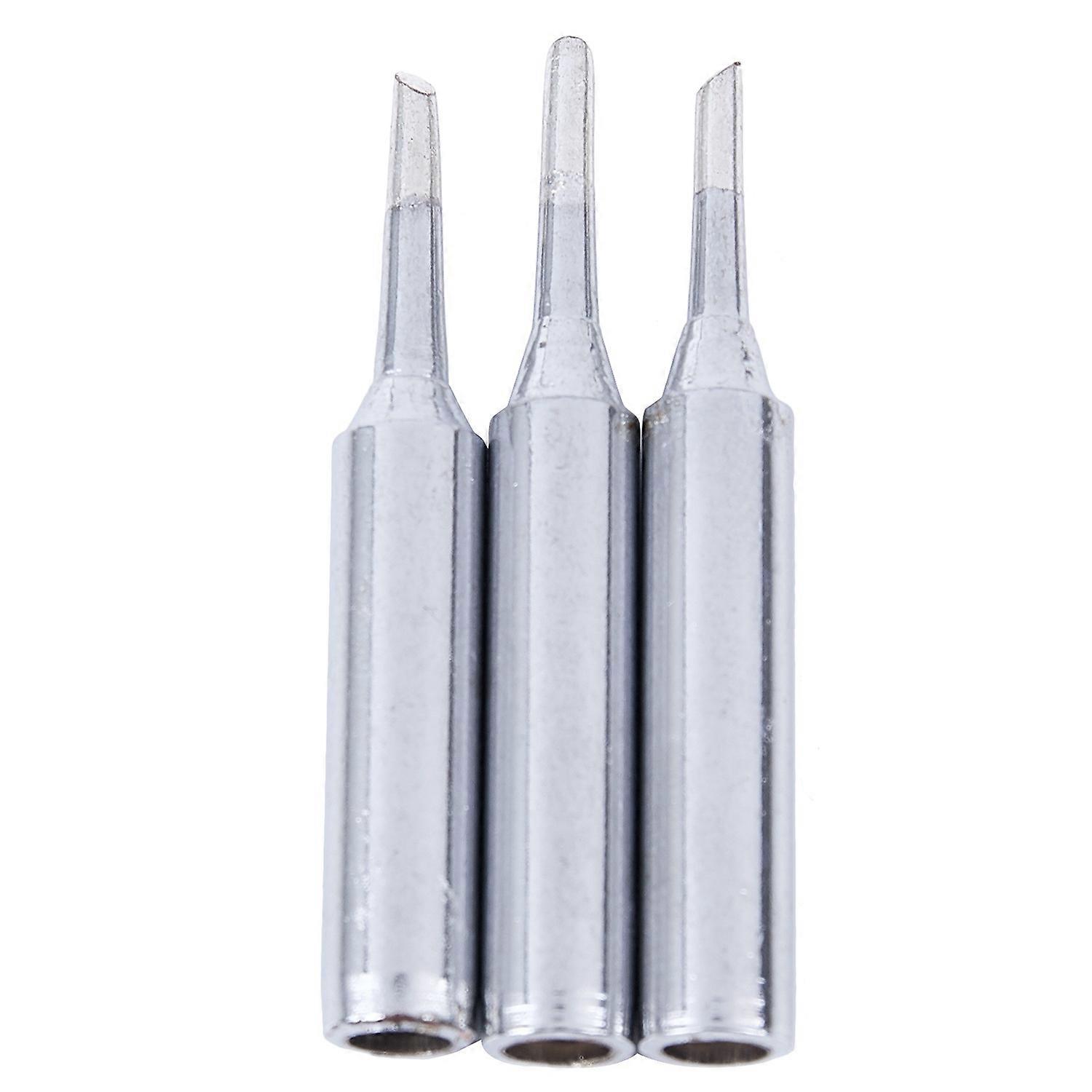 3Pcs 900M-T-2C 60W 2mm Width Bevel Soldering Solder Iron Tip 43 x 6mm