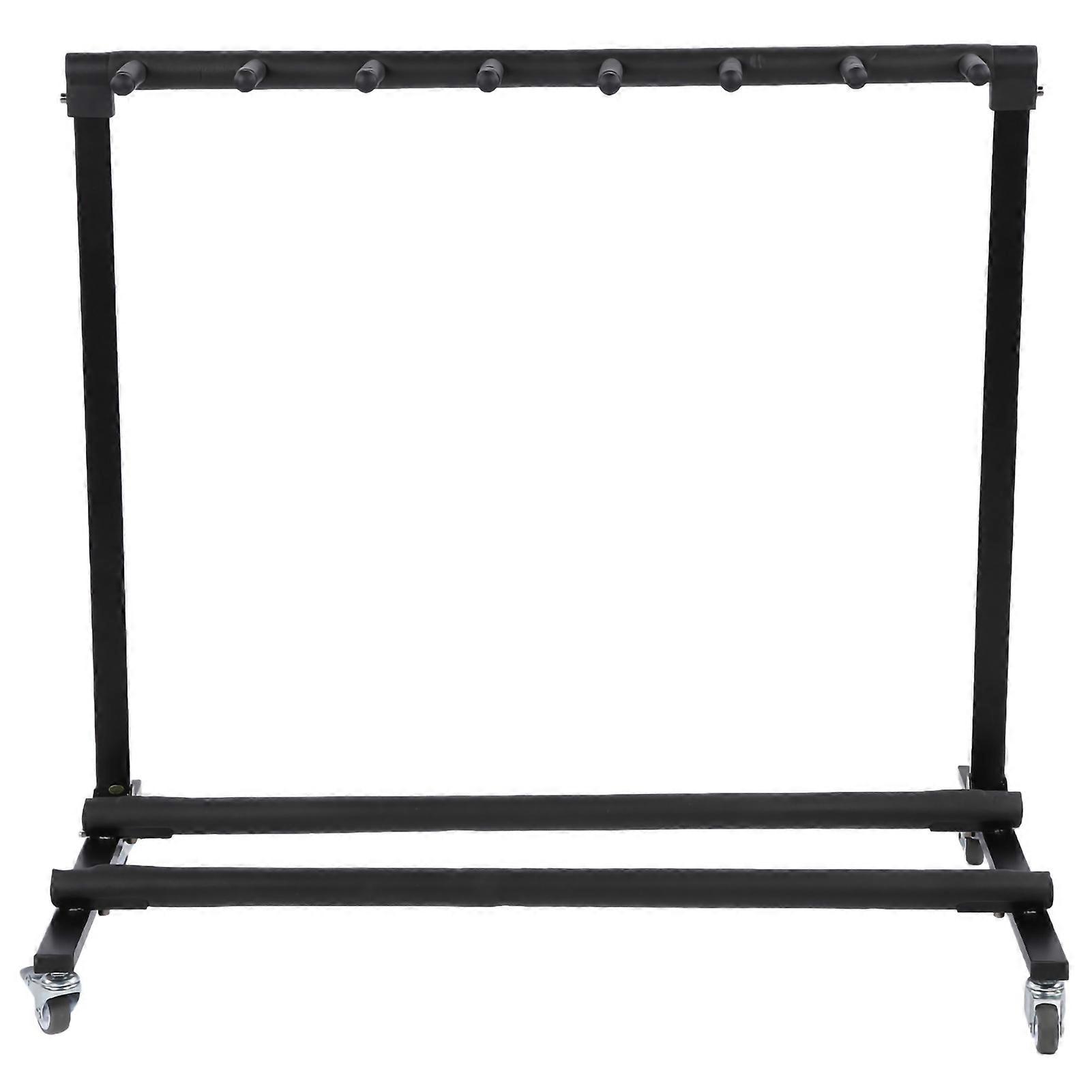 Flatsons 多吉他架可折叠通用电吉他贝斯展示架轮(FL17L 7 头)
