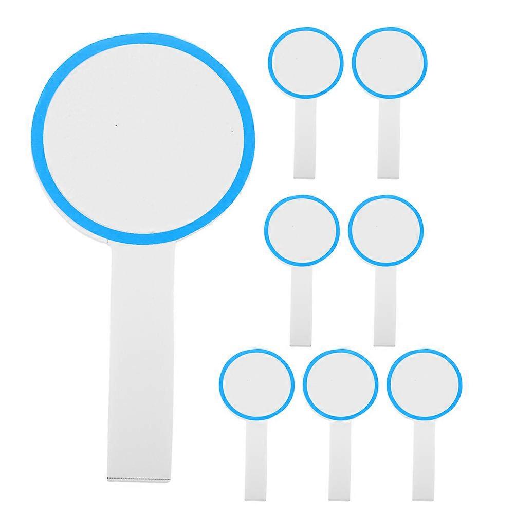 8Pcs Blank Scoreboards Handheld Scoreboards Dry Erase Answer Paddles Writable Paddles