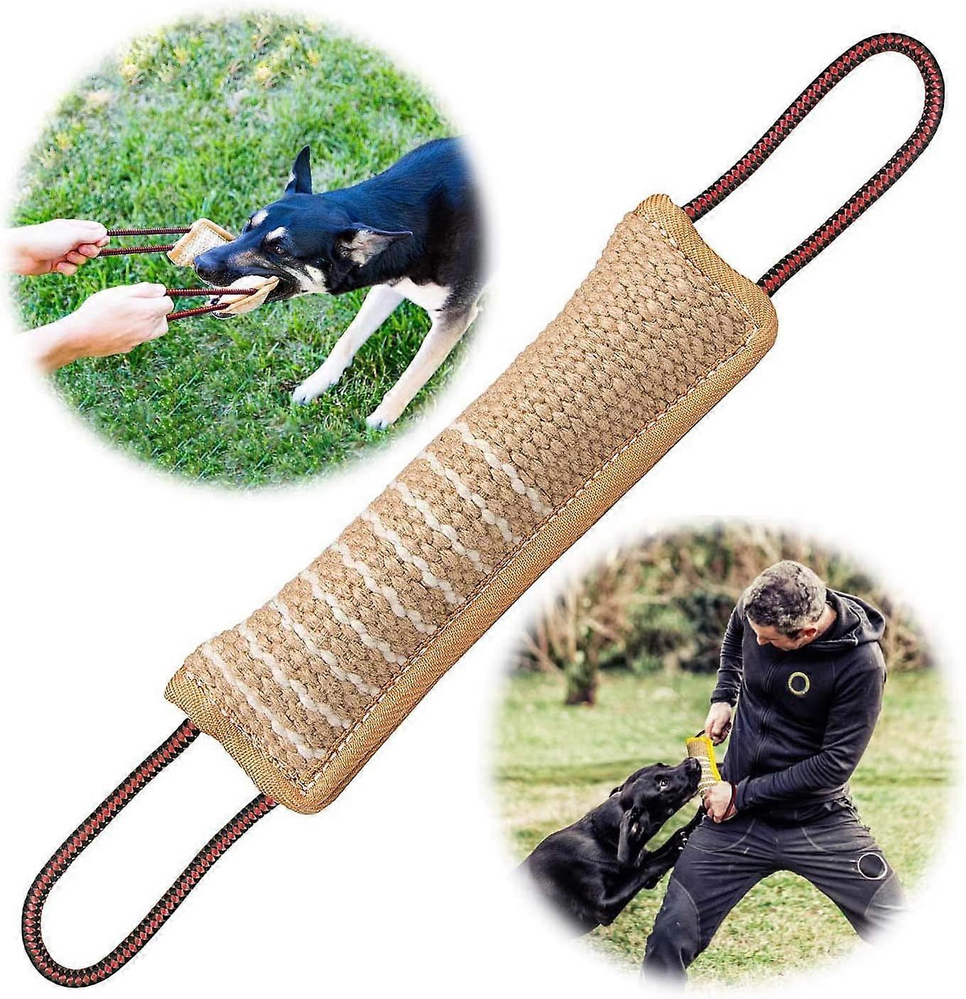 Dog Bite Sausage for Dogs, 30 cm, with Two Loops, Tug Toy, Very Robust Dog Toy for K9 Trainingblue