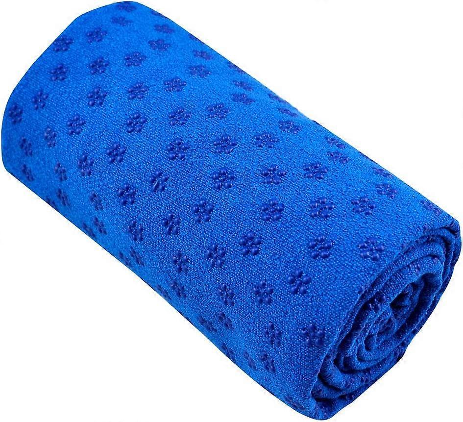 ספורט כושר נסיעות תרגיל מזרן יוגה נגד החלקה שמיכת כושר (כחול)