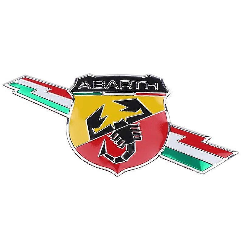 Car Styling 3D Metal Italy Sticker Scorpion Adhesive Abarth Badge Decal Emblem for Fiat Viaggio Abarth Punto 124 125 500