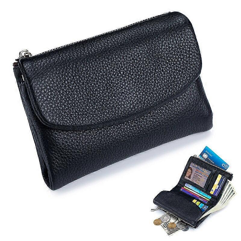 Wallet Coin Purse Classic Genuine Cow Leather Short Wallet Trifold for Small Wallet Women Cowhide Card Holder Card Wallet Clutch Purse