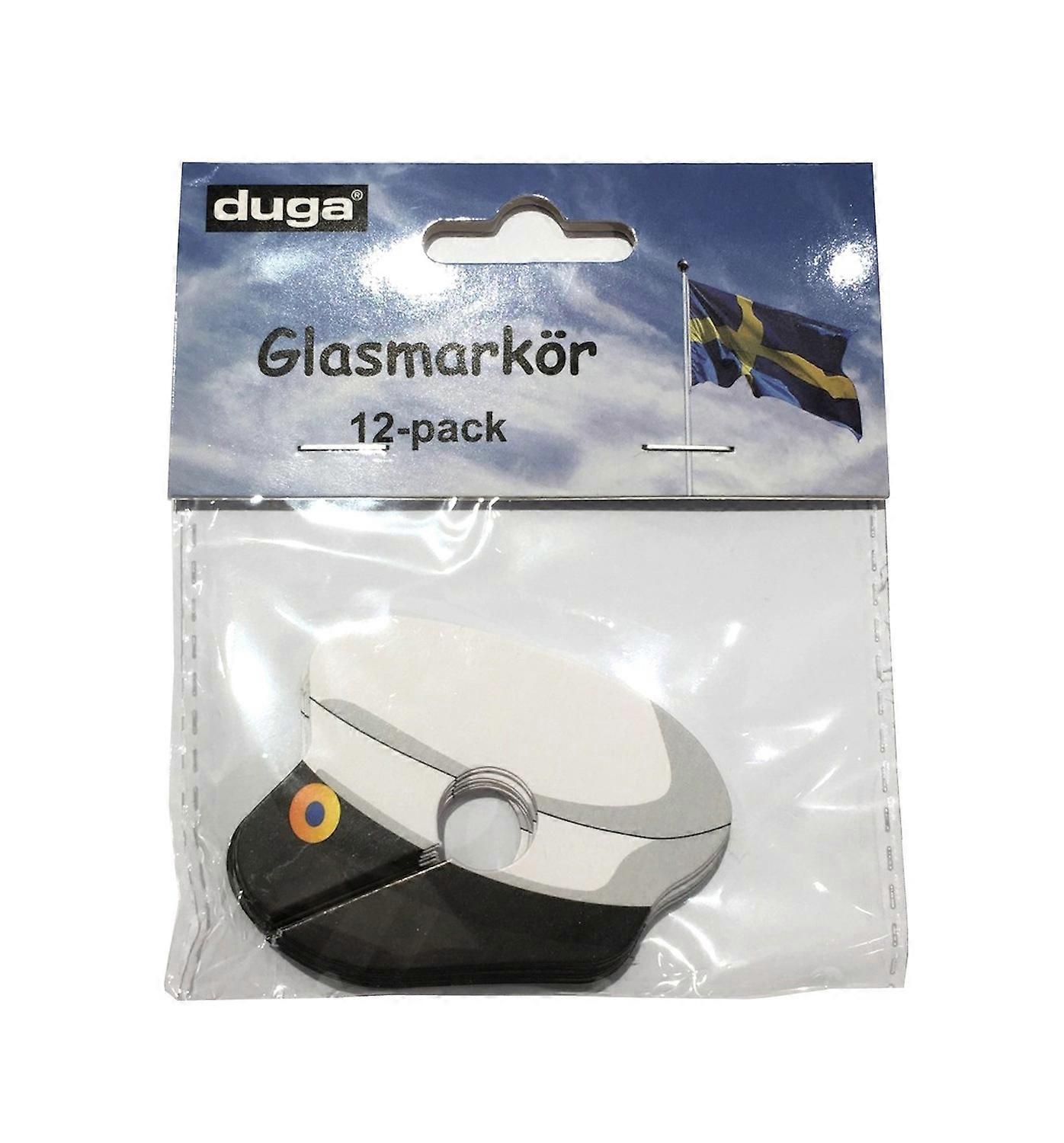 Glasmarkör Student Papp 12-pack