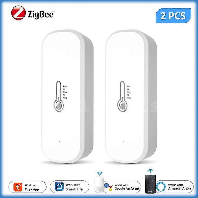 Tuya Zigbee/ Wifi Smart Temperature Humidity Sensor Indoor Hygrometer App Remote Control Works With Alexa Google Home Smart Home