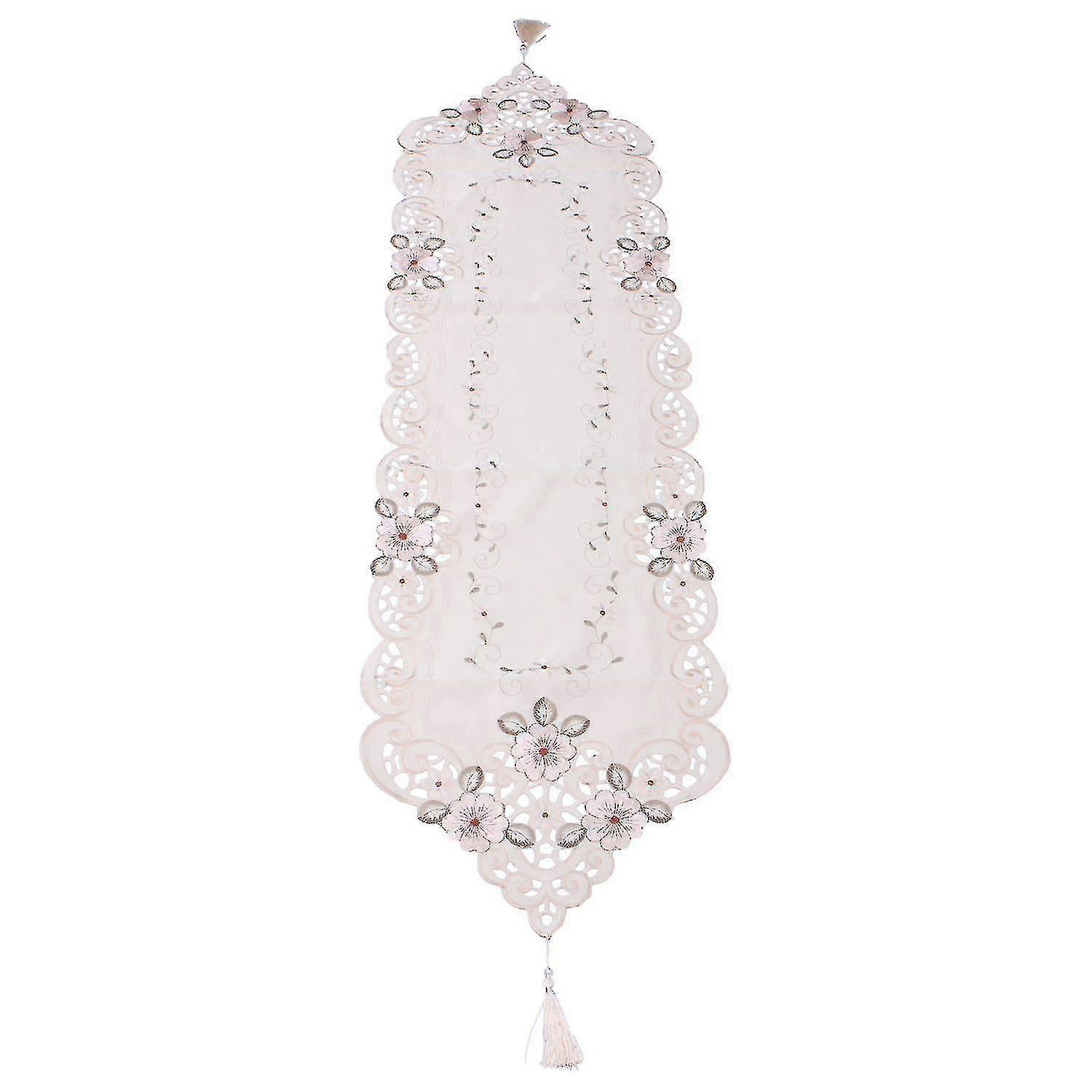 Table Runner Embroidered Floral Table Cloth Pattern:#2 40x150cm