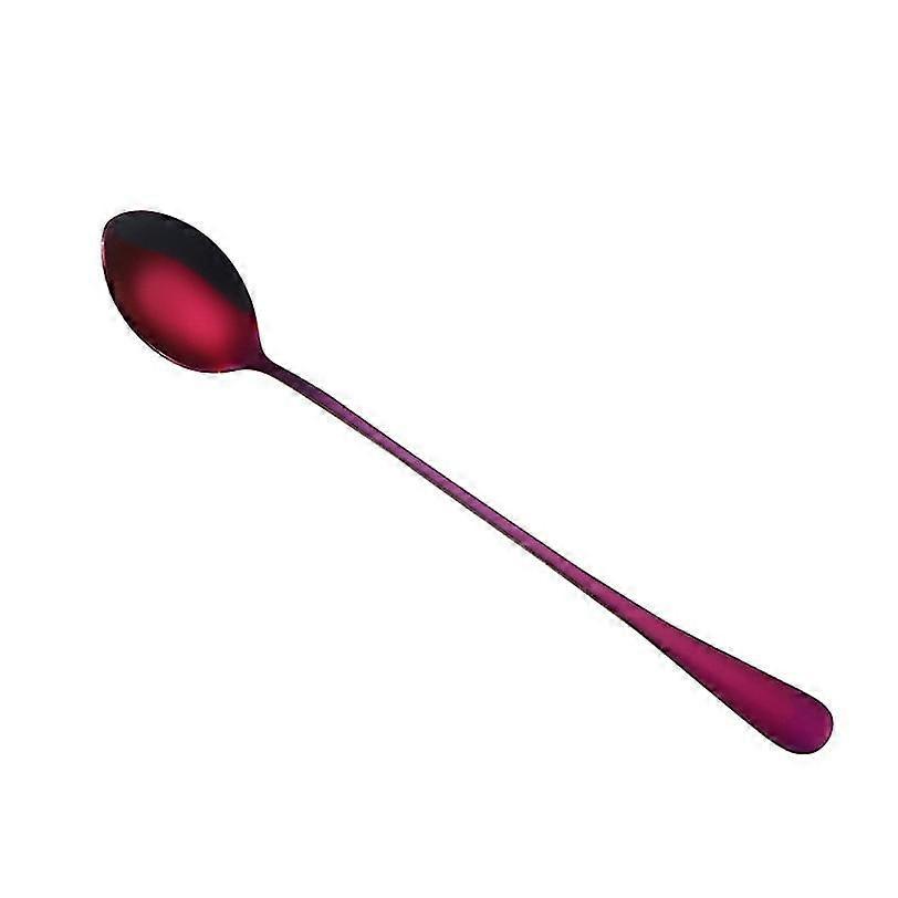 410 stainless steel colorful spoon long handle spoons flatware tools