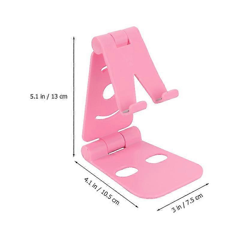 Universal Lazy Phone Bracket Abs Plastic Non-Slip Silicone Pad Folding Phone Holder Double Multi-Angle Adjustment Portable Stability Phone Stand Holde