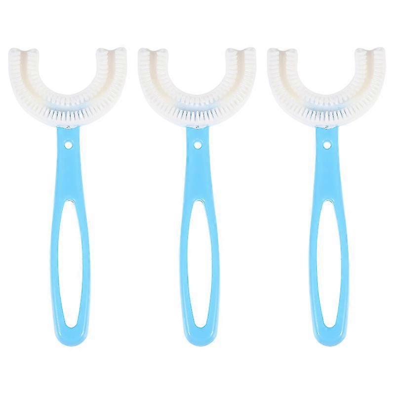 3pcs Children U-Shape Toothbrushes Handheld Toothbrushes Children Tooth Brushes