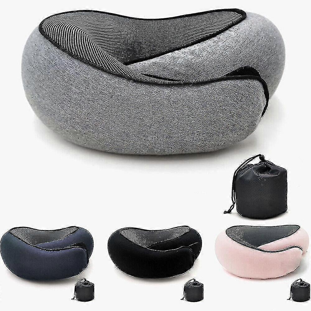 Safety Neck Pillow for Travel Memory Foam Comfortable &Breathable Soft U.Shaped,100% New