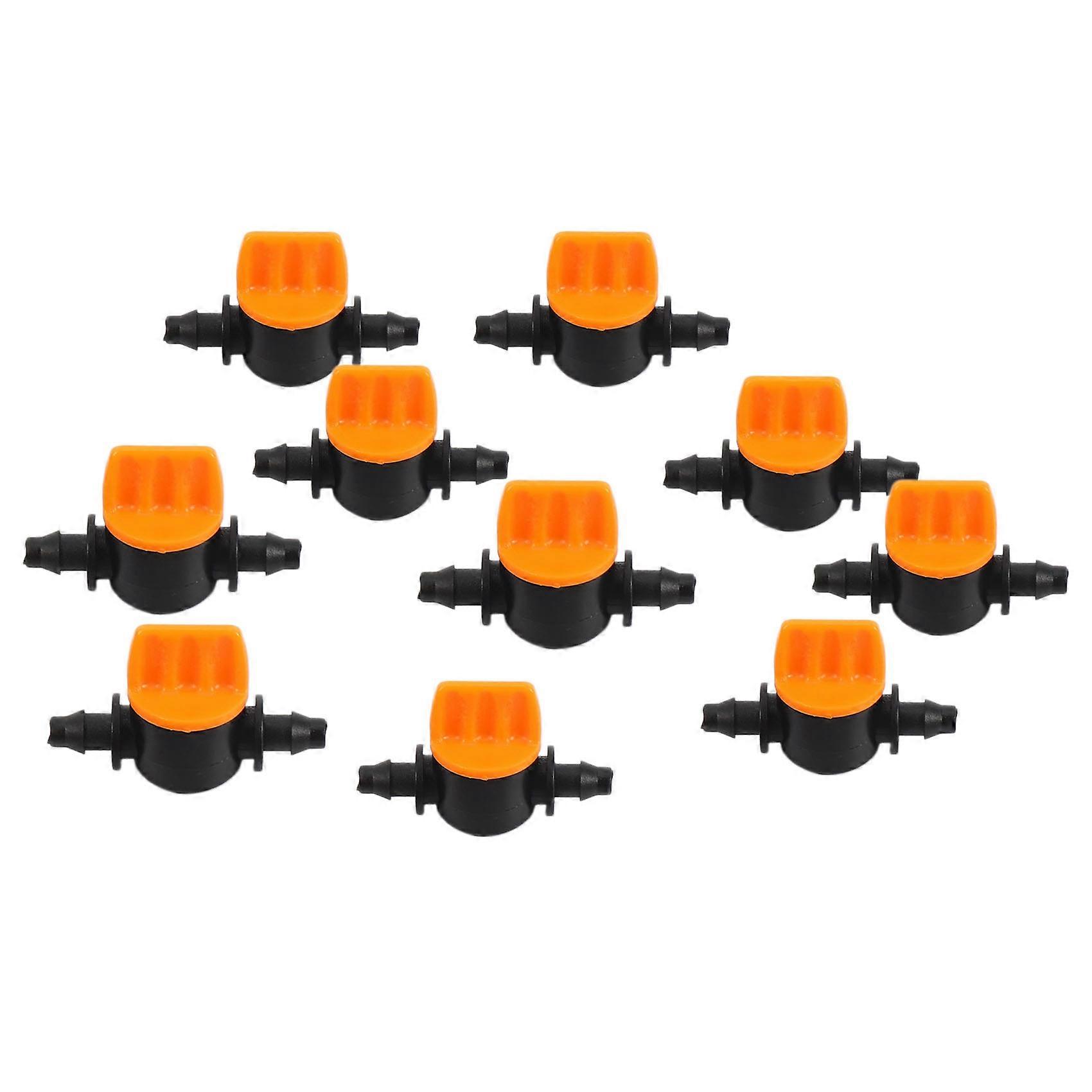 Mini Valve With 4/7Mm Hose Garden Irrigation Barbed Water Control Valve Agriculture Drip Irrigation