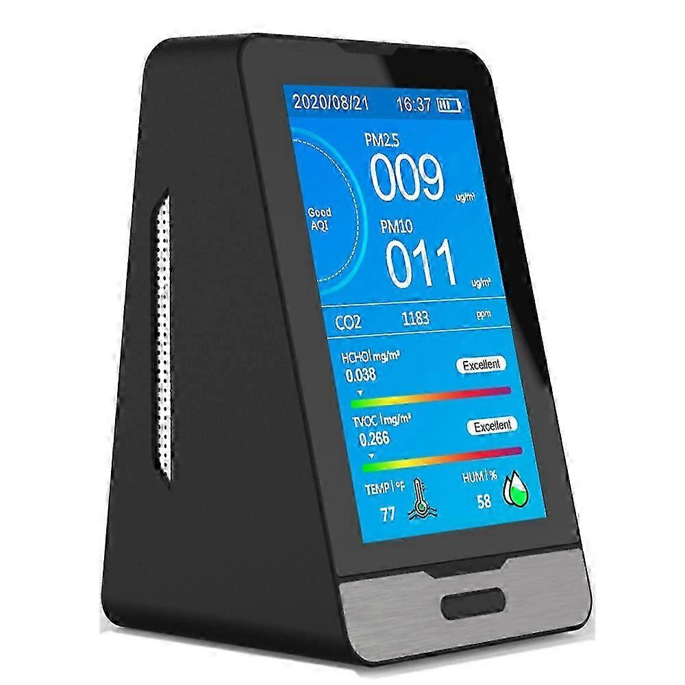 Portatile DM73B TUYA WIFI PM2.5 PM1.0 PM10 Temperatura Umidità CO2 HCHO TOVC Rivelatore Multifunzione Intelligente