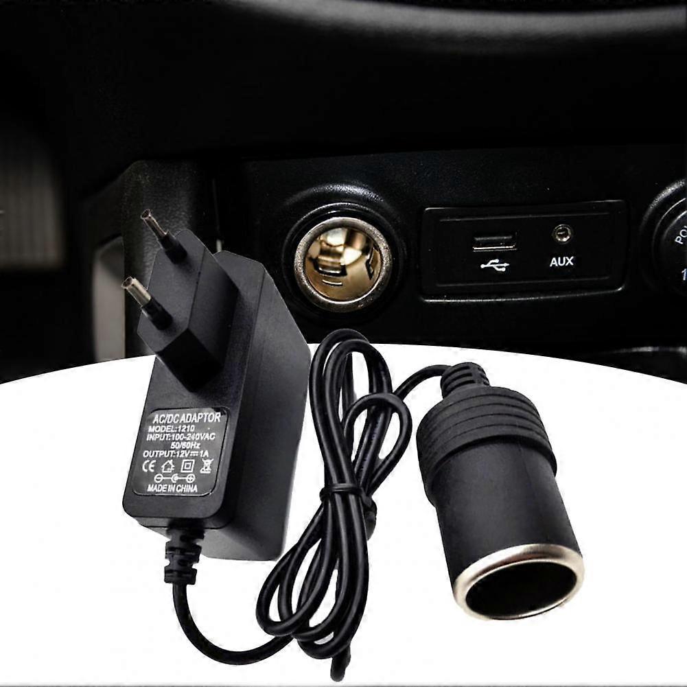 Practical Power Converter LED Charging Indicator Lightweight Power Plug Adapter 220V to 12V 1A Cigarette Power Converter