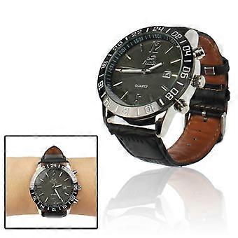 Stylish Quartz Wrist Watch Wristwatch with Leather Band