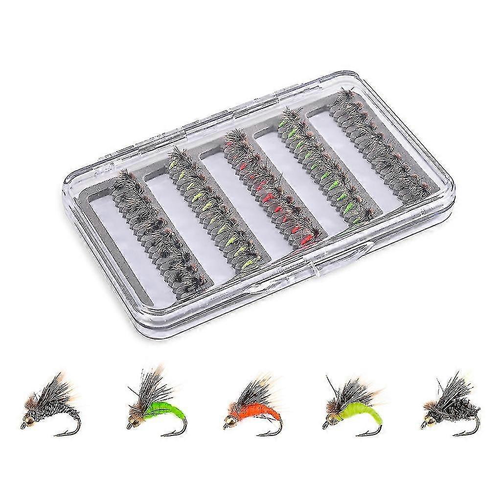 50pcs Fly Dry Baits Fly Köder Fly Köder Forelle Lachs ing Köder