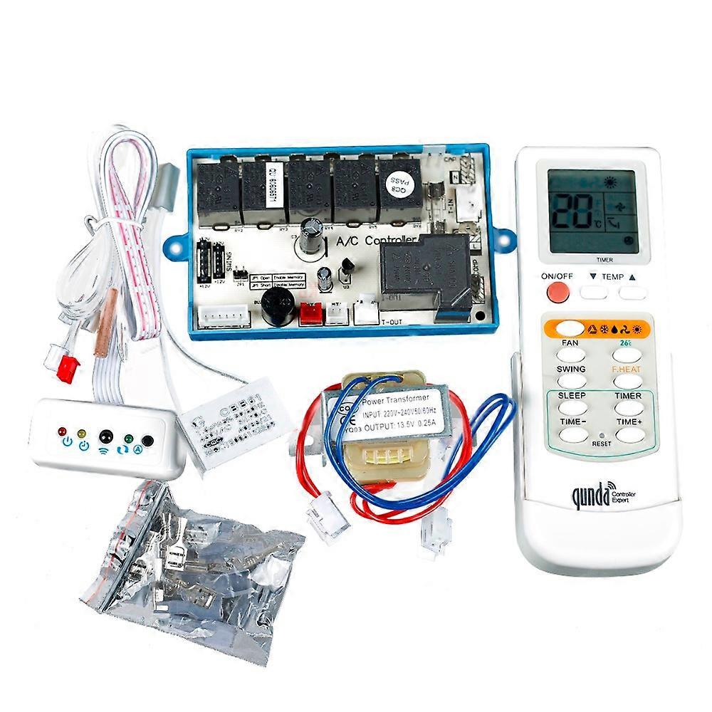 Group of Air Conditioning Computer Control Board Plate Modification Board Control Panel QD53C with Temperature Display Screen