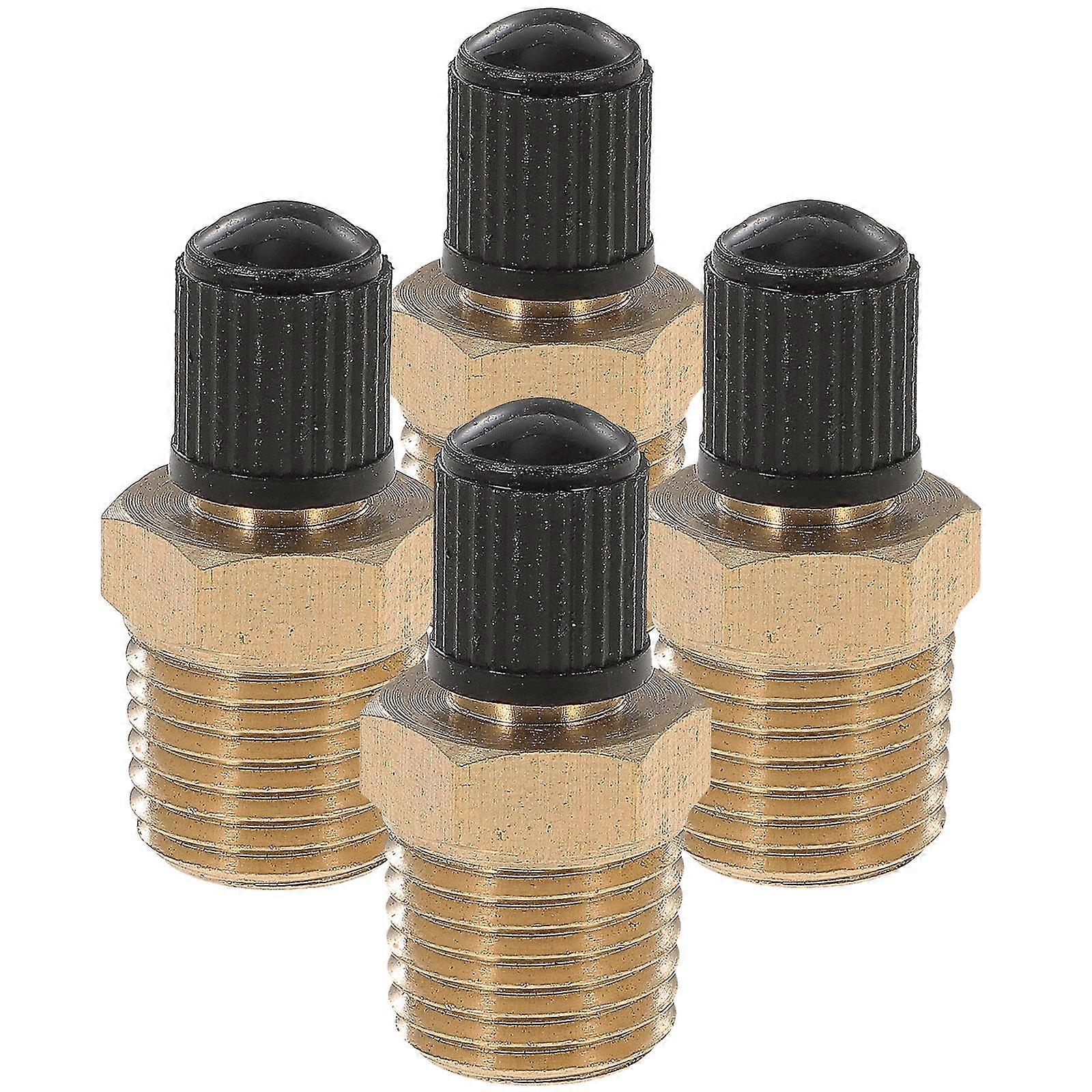 4pcs Tankventile Messing Wassertankventile Luftkompressor Tanks Ventile (1/4 "NPT)