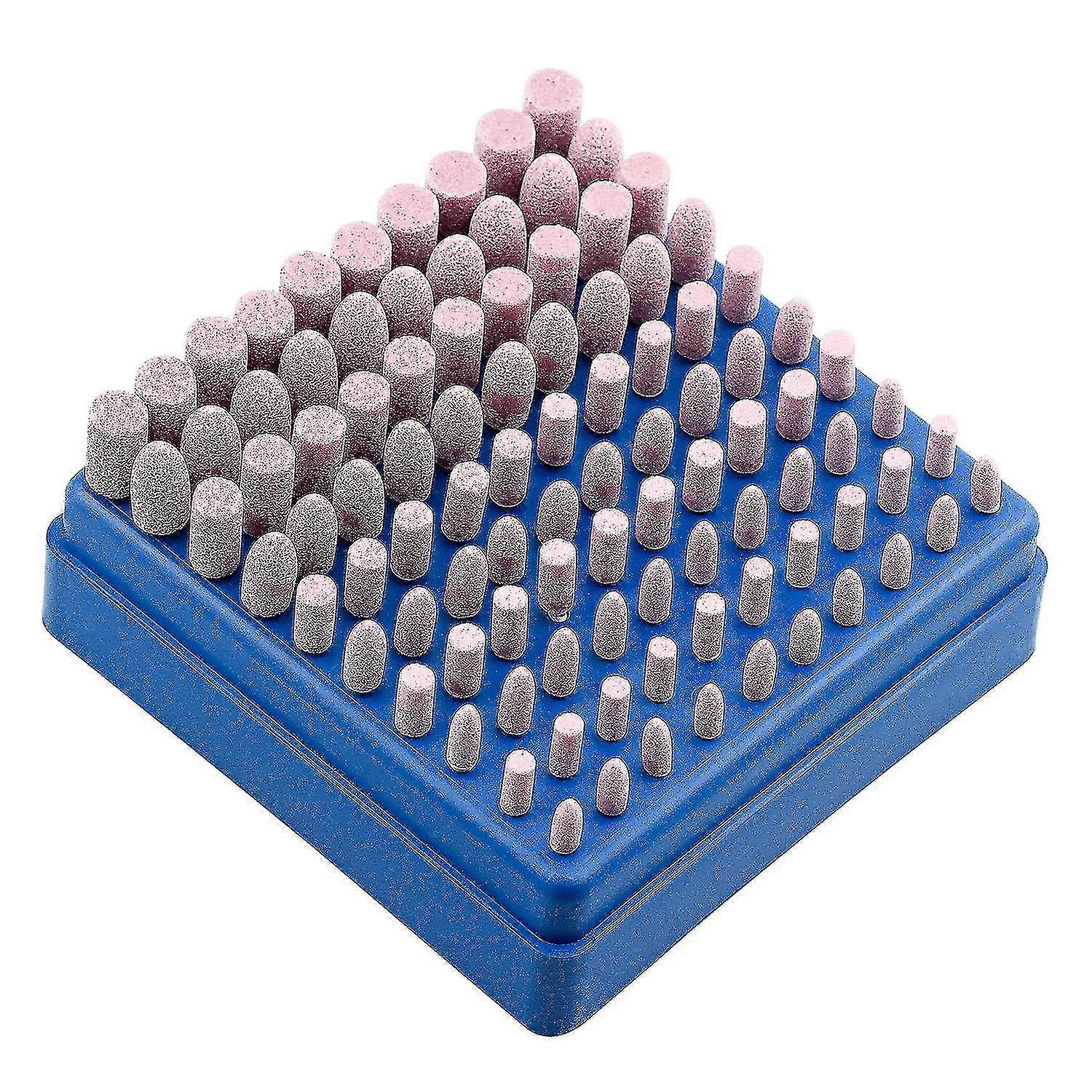 100 Pcs Abrasive Polishing Mounted Stone Rotary Tool Grinding Wheel For Dremel Rotary Tools 3mm Shank