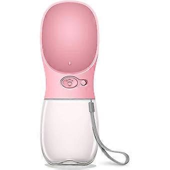 Dog Water Bottle, Leak Proof Portable Puppy Water Dispenser With Drinking Feeder For Pets Outdoor Walking, Hiking, Travel, Food Grade Plastic
