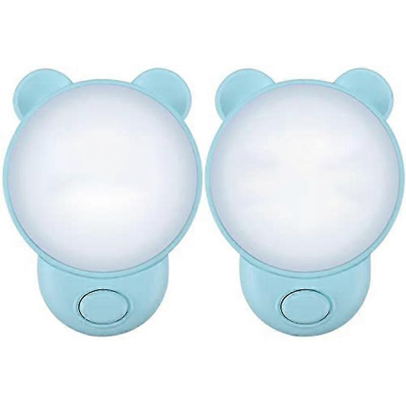 Night Light Children's Socket With Switch Led Bedside Lamp For Plug Light Suitable For Bedroom 2pcs