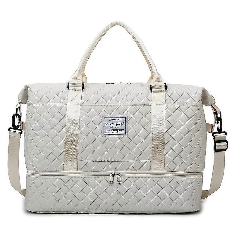 Tragbare Reisereisetasche, leichte Gepäcktasche mit Argyle-Muster, vielseitige Handgepäcktasche