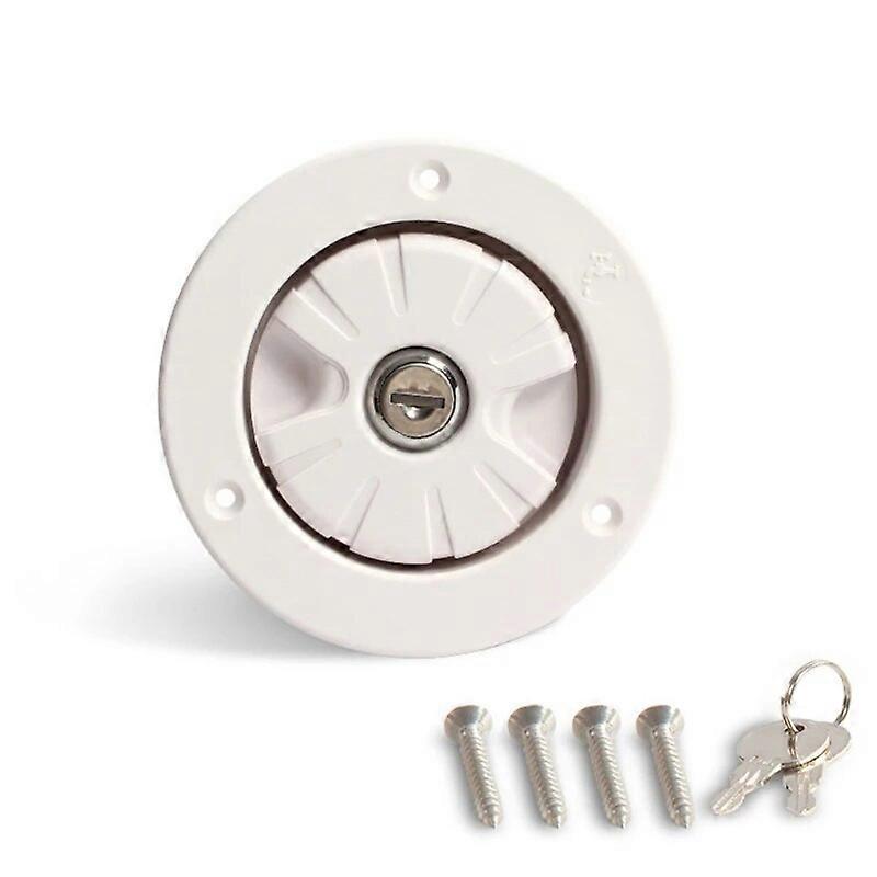 RV Gravity Fresh Water Fill Hatch Cover with Keys Inlet Part Filter Lockable For Boat Camper Trailer Caravan Accessories A5KD