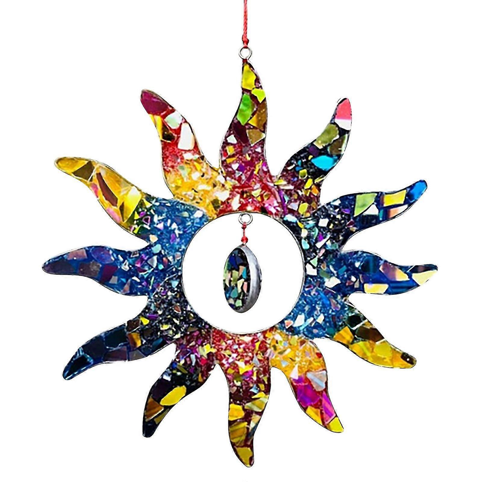 Rainbow Sun Suncatcher Sun Wind Chime Pendant