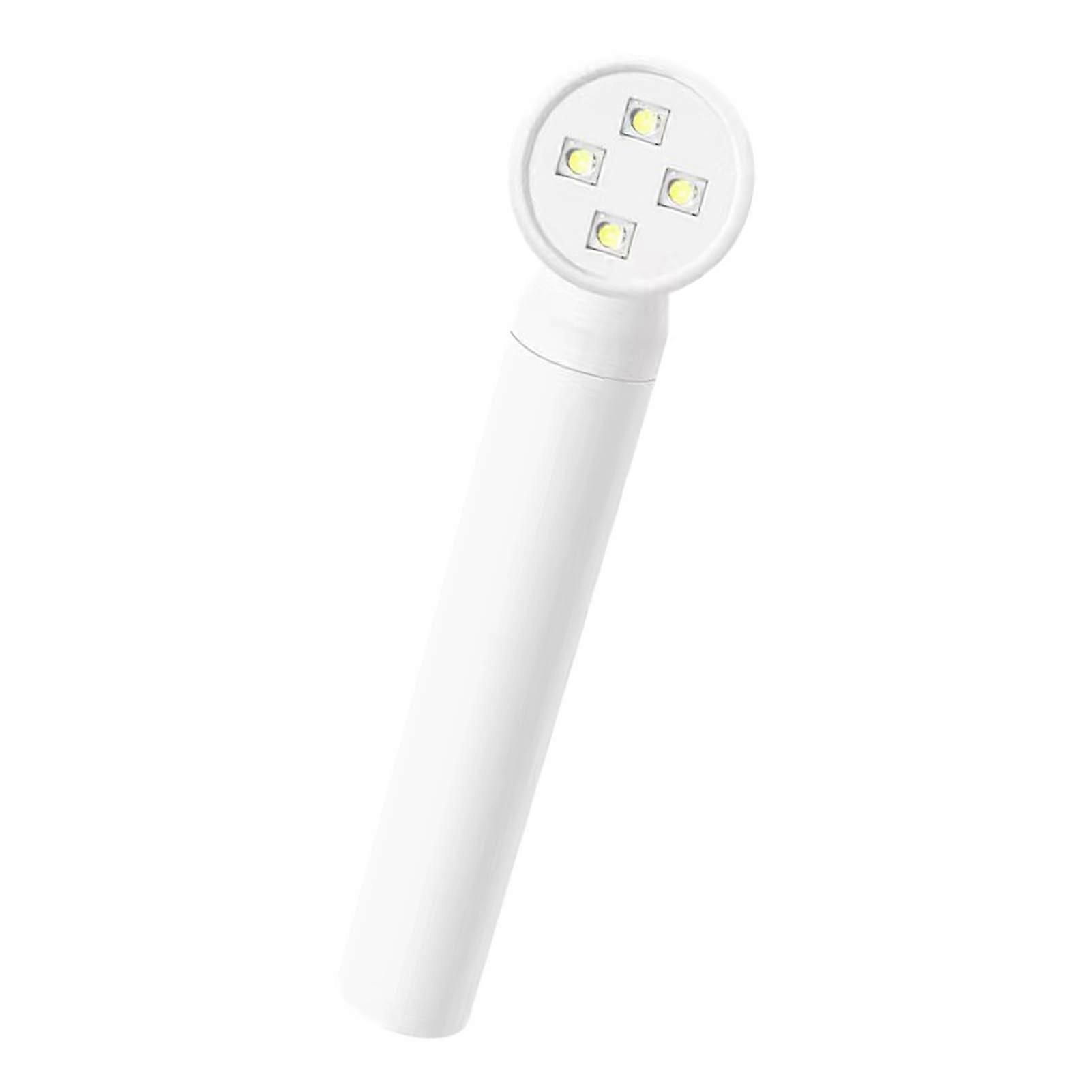 Shower Shape Nail Light Rechargeable Handheld Portable Timing Multi Functional Fast Curing Nail Lamp White