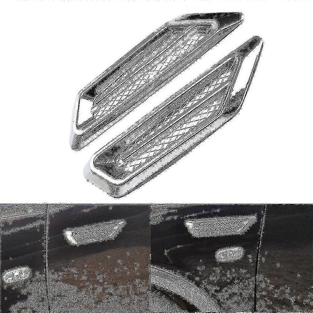 Fender Decorative Air Vents, 2 Pieces, Silver