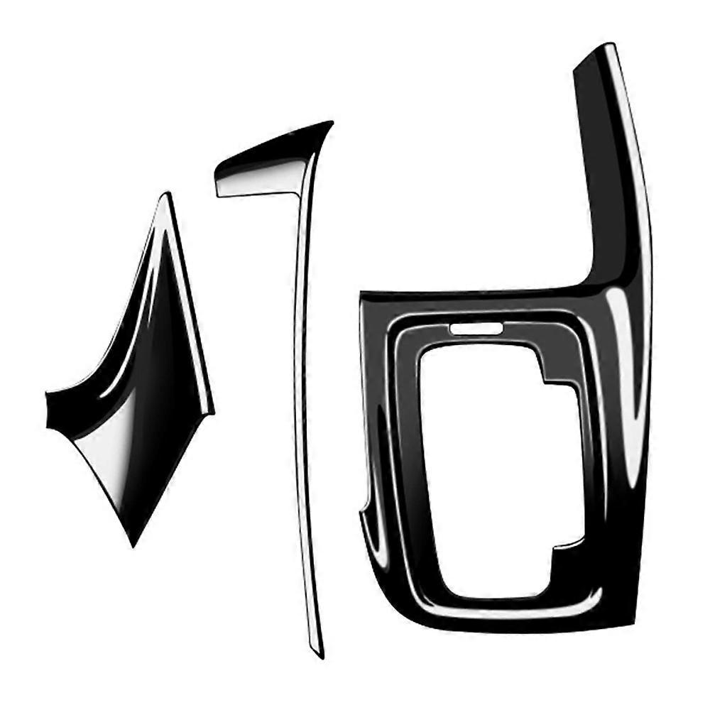 3Pcs Glossy Black Central Gear Panel Control Panel Decal Interior Modification for -V Vezel 2021 20