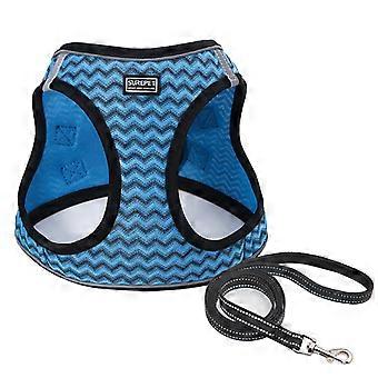 Dog Harness and Leash Set,  Reflective Adjustable Puppy Vest for Small Medium Large Dogs, Cats