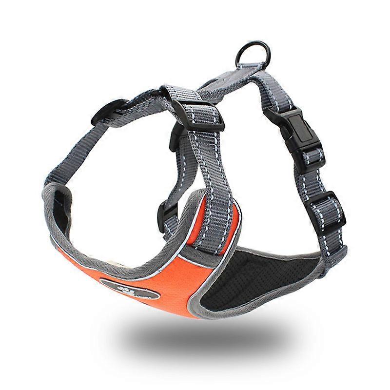 Adjustable Dog Harness with Reflective Stripes for Walking, Jogging, Heavy-Duty Full Body No Pull Vest with Leash D-Ring, Breathable All-Weather - Har