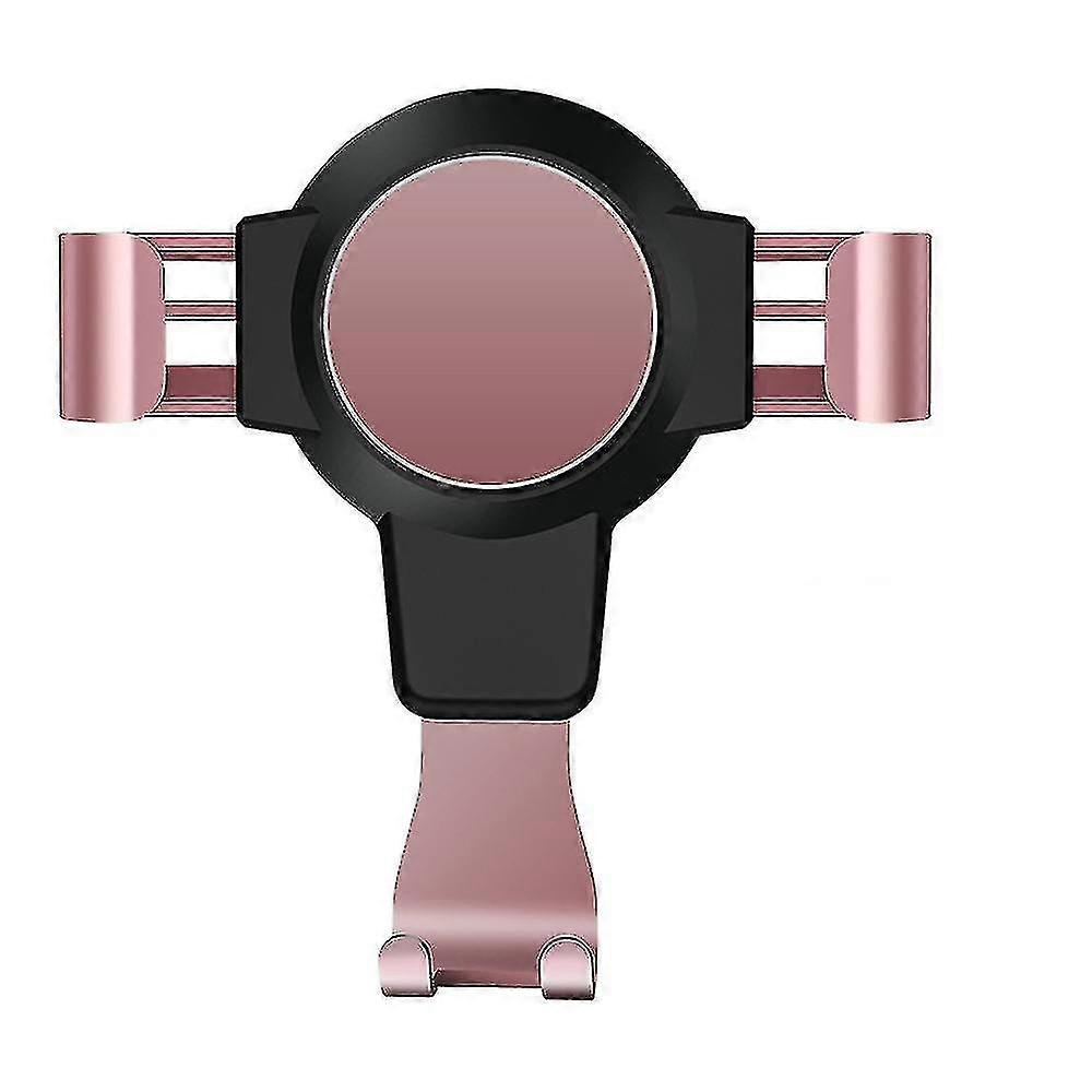 Universal Navigation Air Outlet Car Gravity Phone Holder(pink)