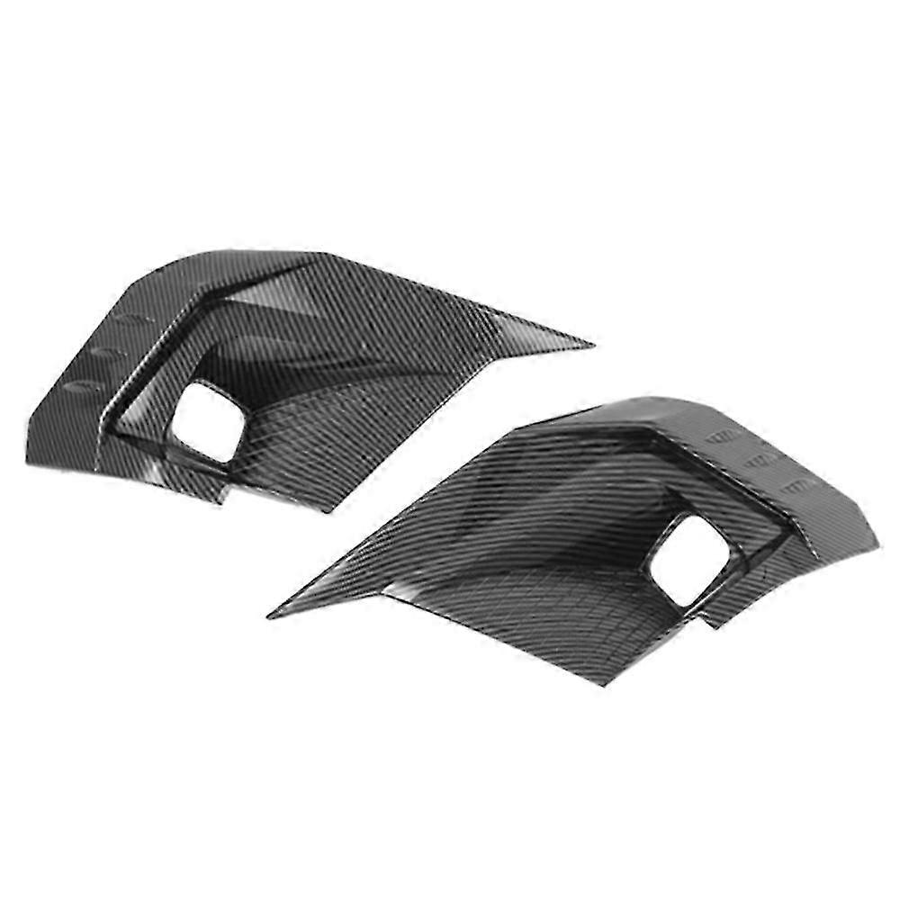 Front Bumper Fog Lamp Frame Cover Fog Light Trim Spoiler Strip for 2022 11Th Carbon Fiber ABS