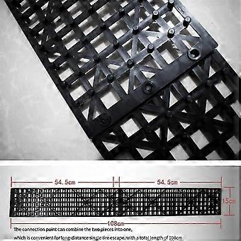 2pcs Car Snow Mud Off Plate Tire Traction Foldable Skid Plate Nonslip Mat Sand Snow Chain Wheel Anti Skid Snowboarding