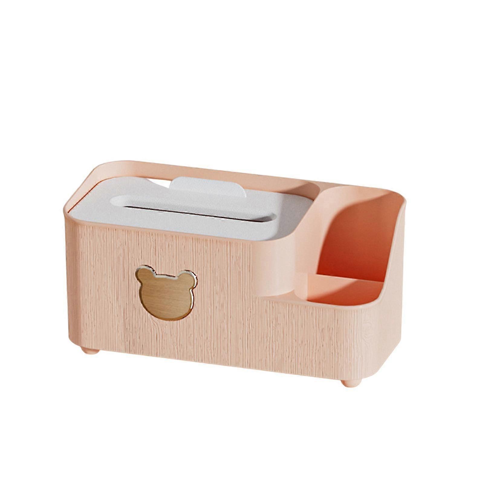 Multi Compartments Large Capacity Multi-functional Tissue Box Desk Storage Box Organizer Home And Office Storage Supplies City