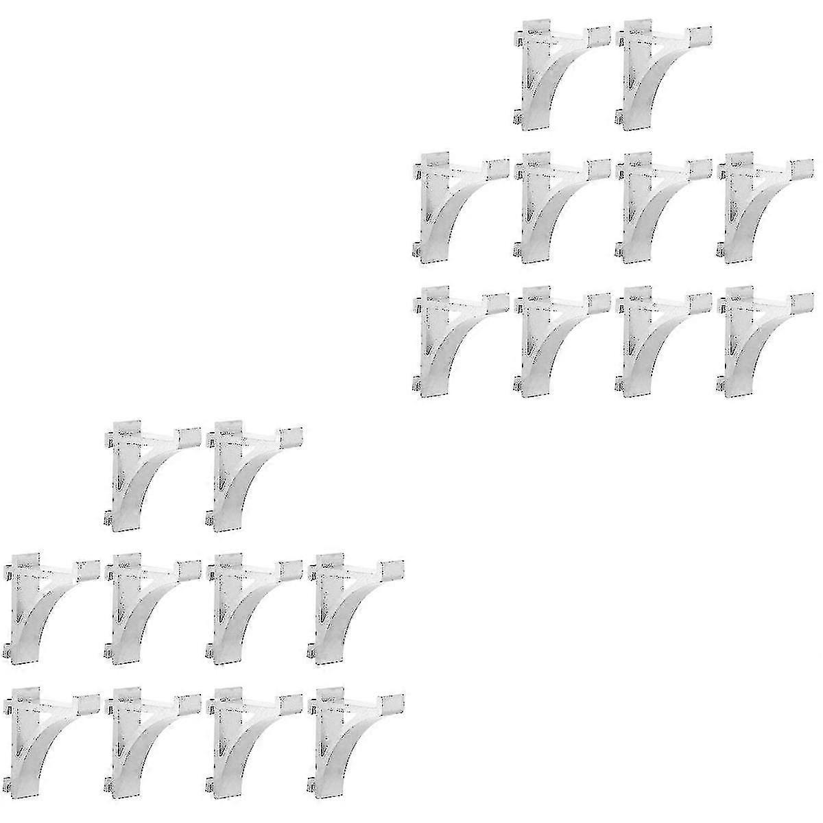 20 Pcs  Freezer Shelf Clips Refrigerator Support Hooks Cooler Shelf Brace Tw