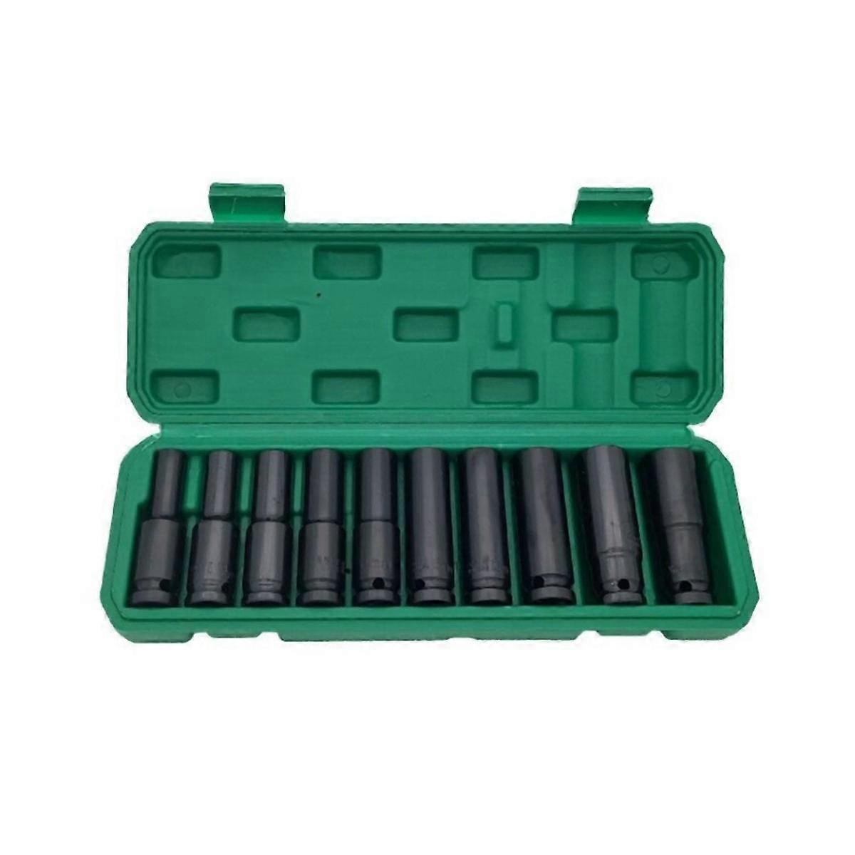 10 Pieces of 8-24mm 1/2 Electric Wrench Socket Head Pneumatic Socket Lithium Electric Wrench Hexago