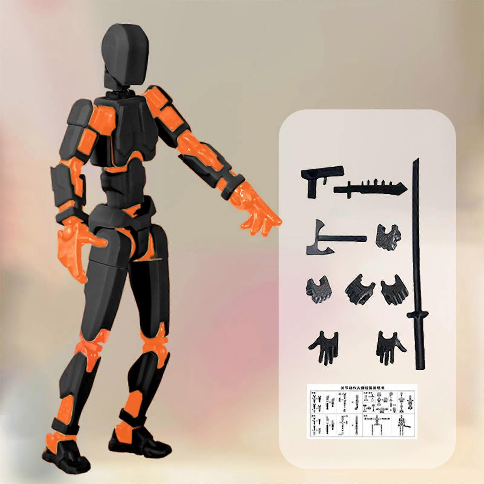 Action Figure Action Figure Printed Movable 13 Articulated Robot Dummy Action Figures Valentines Gifts For Him Holiday Ornaments