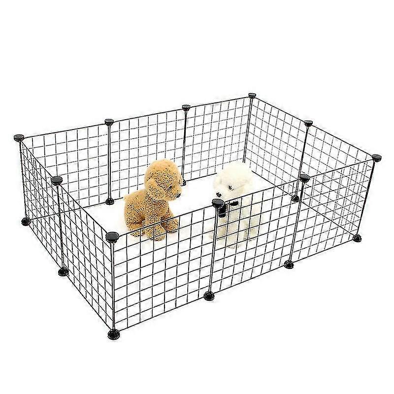 Foldable Pet Playpen Iron Fence Puppy Kennel House Exercise Training Puppy Kitten Space Dogs Supplies Rabbits Guinea Pig Cage