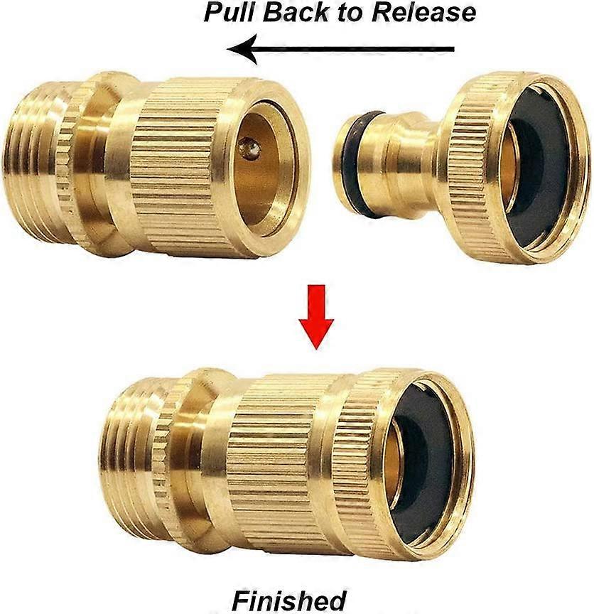 2 Female Threaded Garden Hose Fittings Quick Coupling