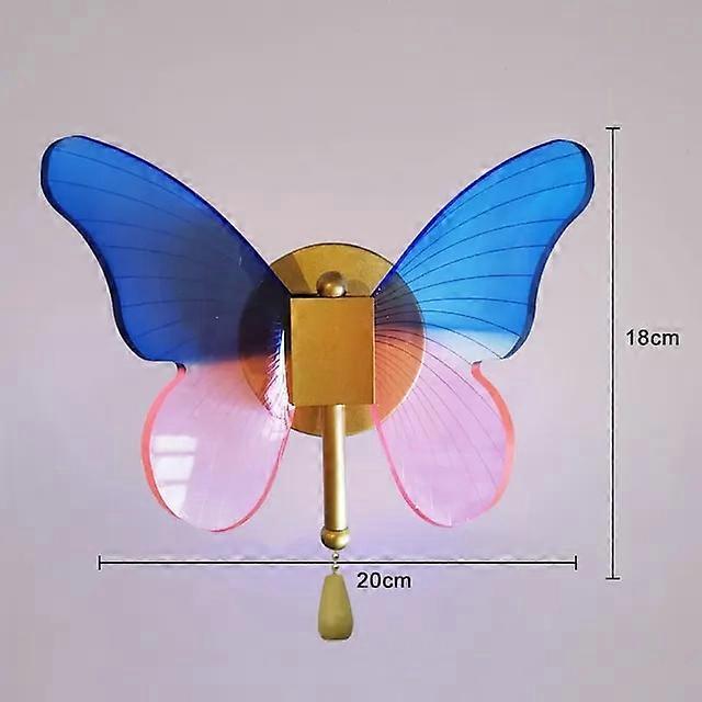 فراشة LED مصباح الحائط السرير ضوء الجدار الإضاءة الداخلية لغرفة النوم الرئيسية غرفة المعيشة الديكور الخلفية ضوء لاعبا اساسيا