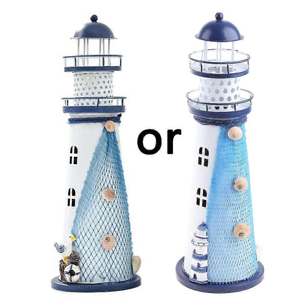 Lighthouse with Color Changing LED Light Battery Powered Lighthouse Lamp