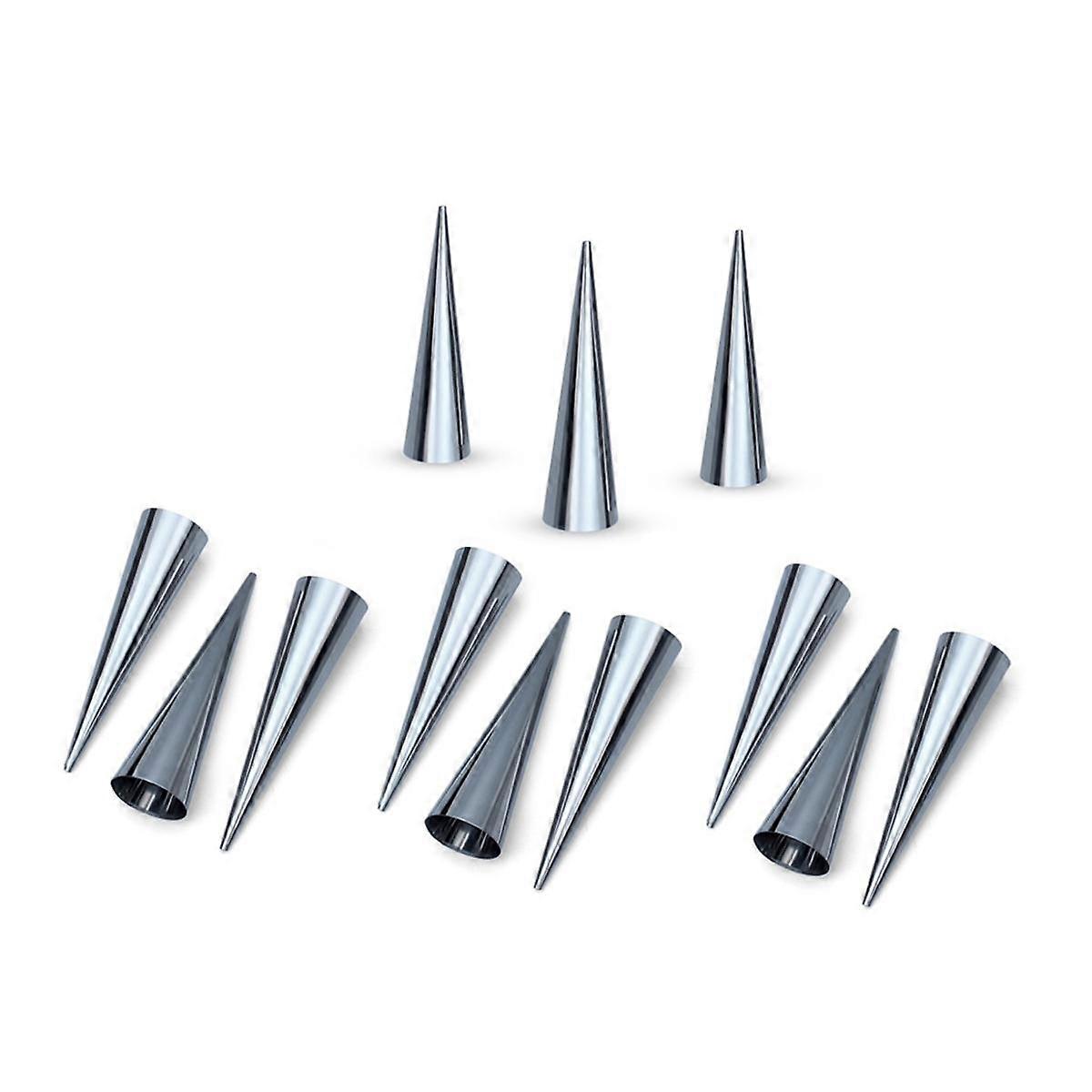 Large Conical Stainless Steel Danish Large Spiral Tool Baking Tool Mold Pastry Cream Corner Cake Bread Mold
