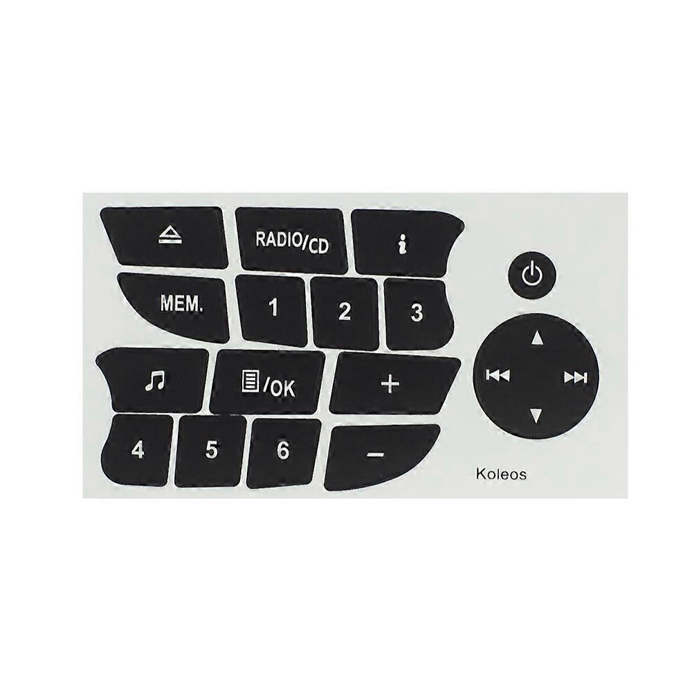 Car Accessories Car Button Repair Stickers CD Radio Audio Button Repair Decals Stickers for Twingo for Renault Clio Megane 3