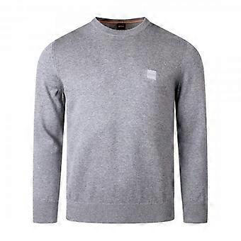 Men's Hugo Boss Kanovano Crew Neck Jumper Grey 051 50471343