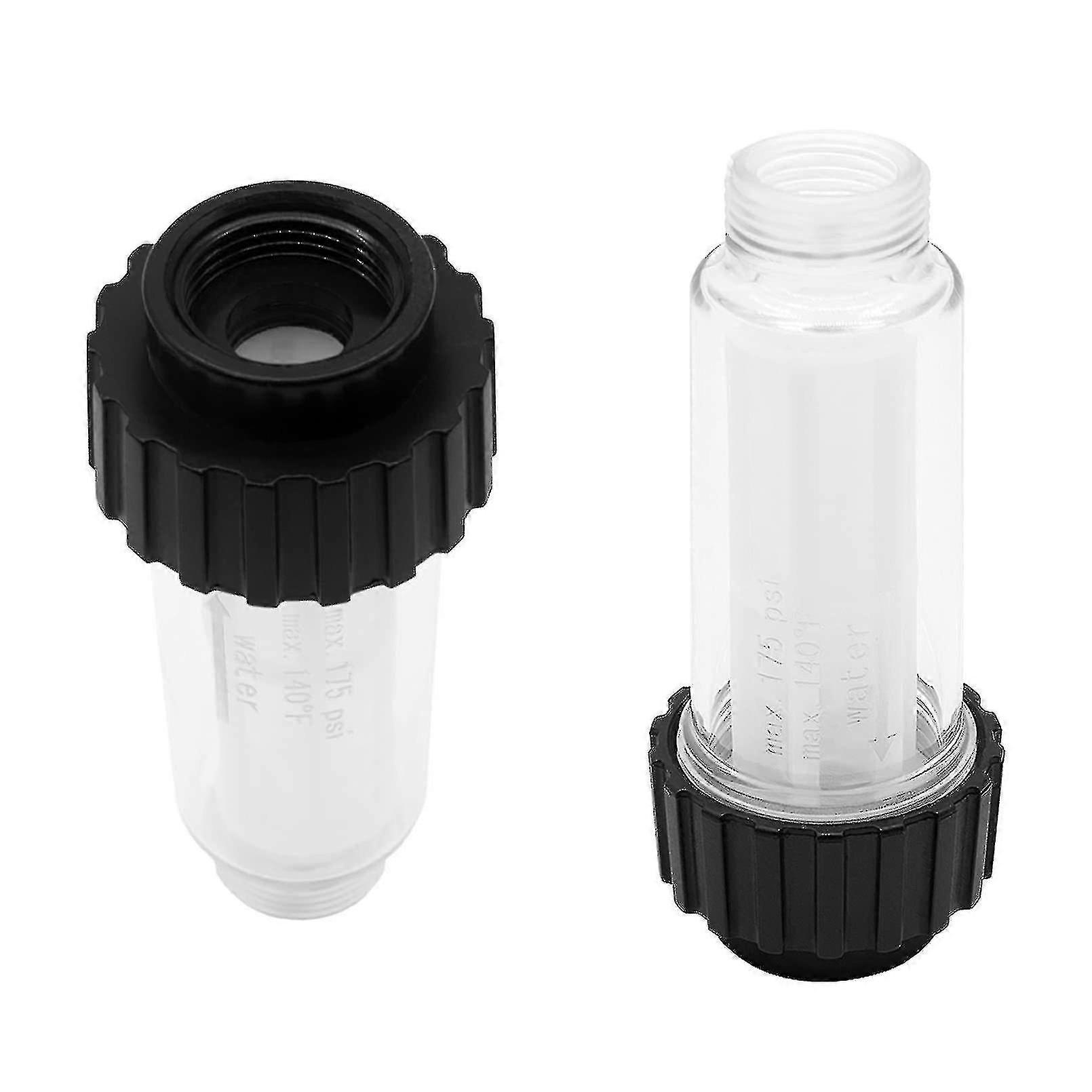 2 Pcs Krcher Water Filter With Filter Insert For Pressure Washers 4.730-059.0 - 3/4" Connection For