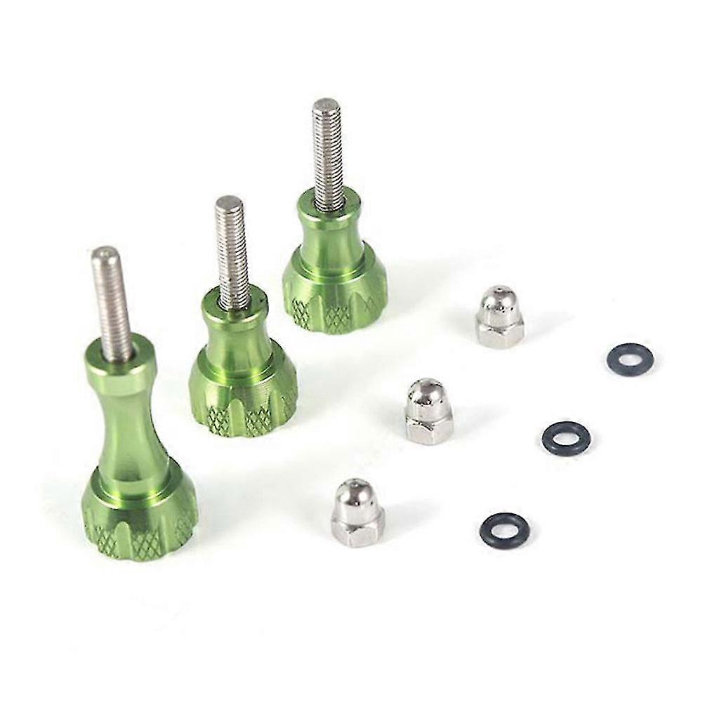 Long / Short Three-piece Camera Screw Set Aluminum Alloy Metal Action Camera