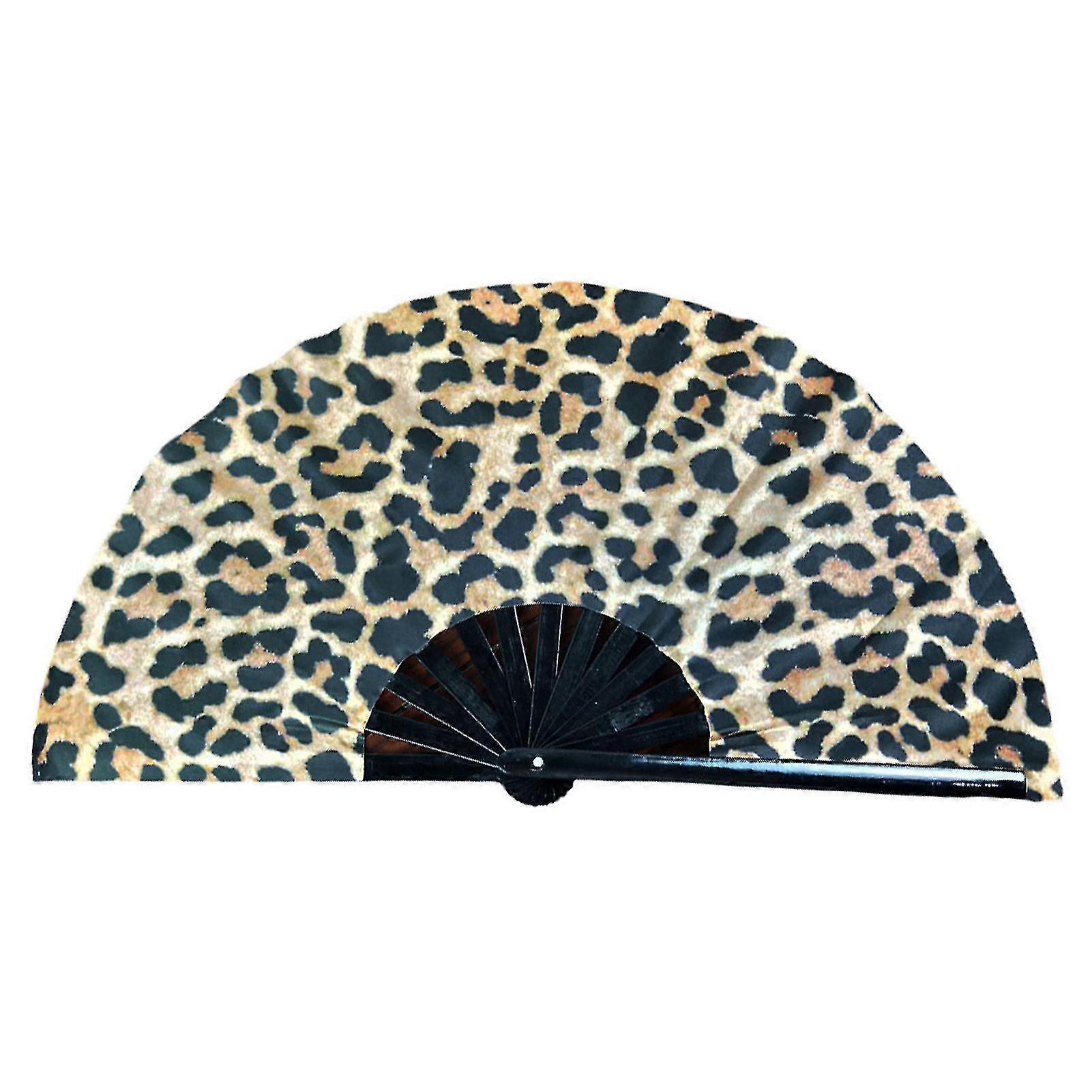 Folding Fan Floral Leopard Starry Sky Print Dance Fan Stylish Handheld Fan For Parties Festivals Performance